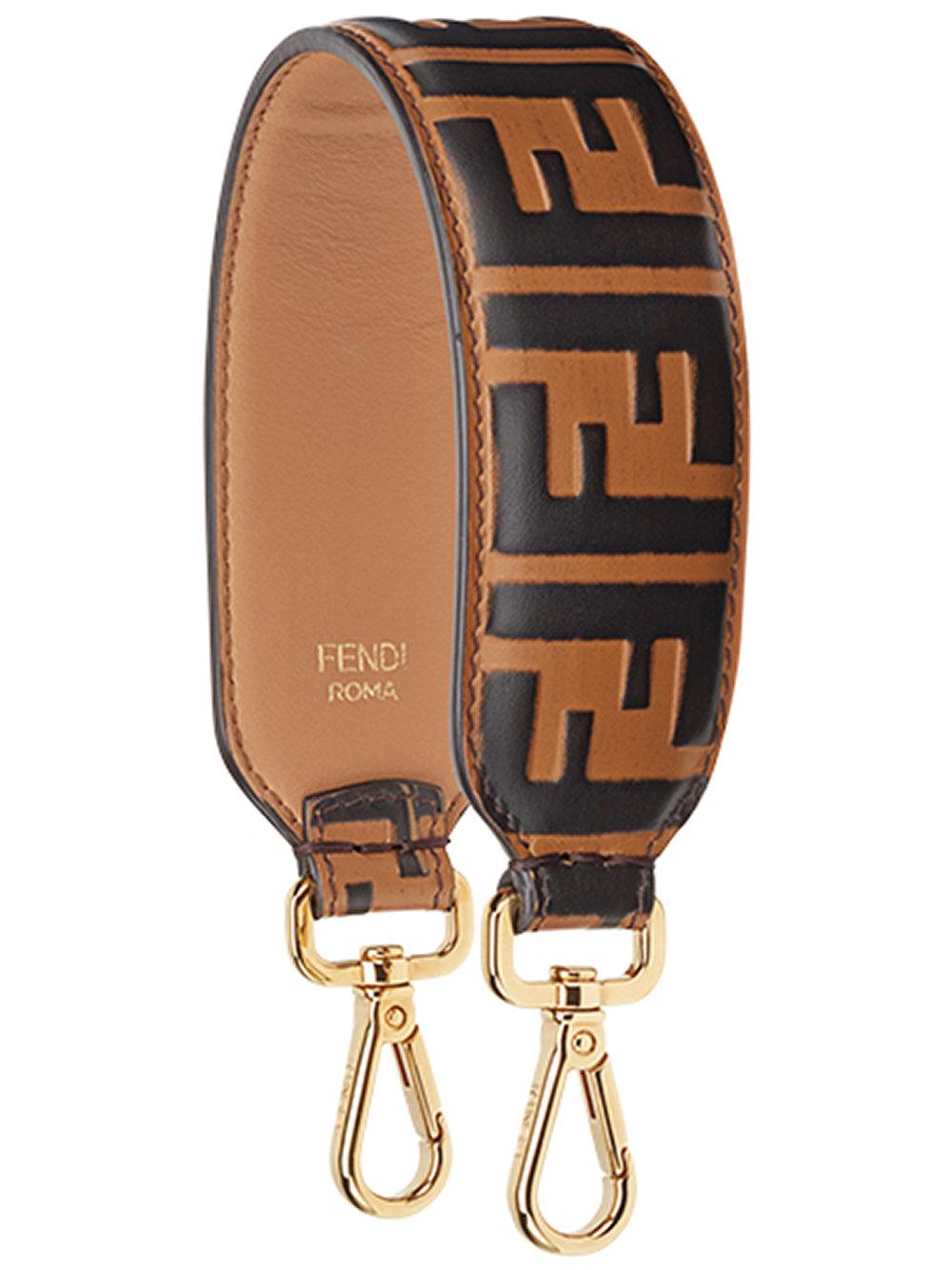 Fendi Strap You Shoulder Strap In Brown ModeSens