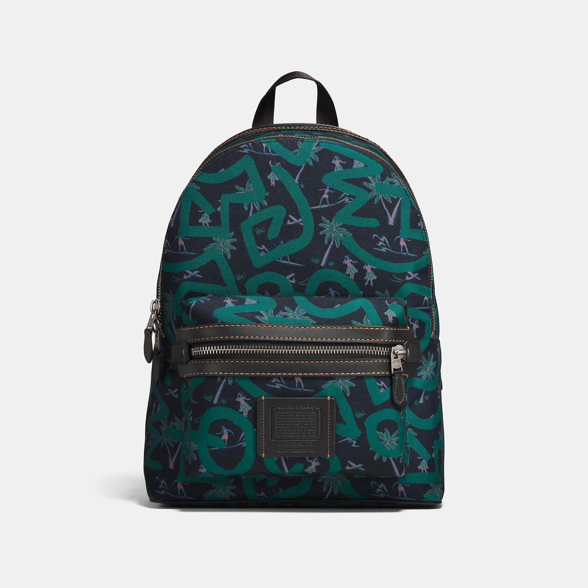 Coach X Keith Haring Academy Backpack In Black Huladance/black Copper