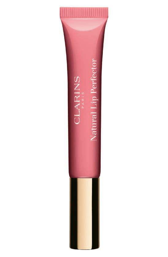 Clarins Natural Lip Perfector Lip Gloss In Rose Shimmer 01 ModeSens