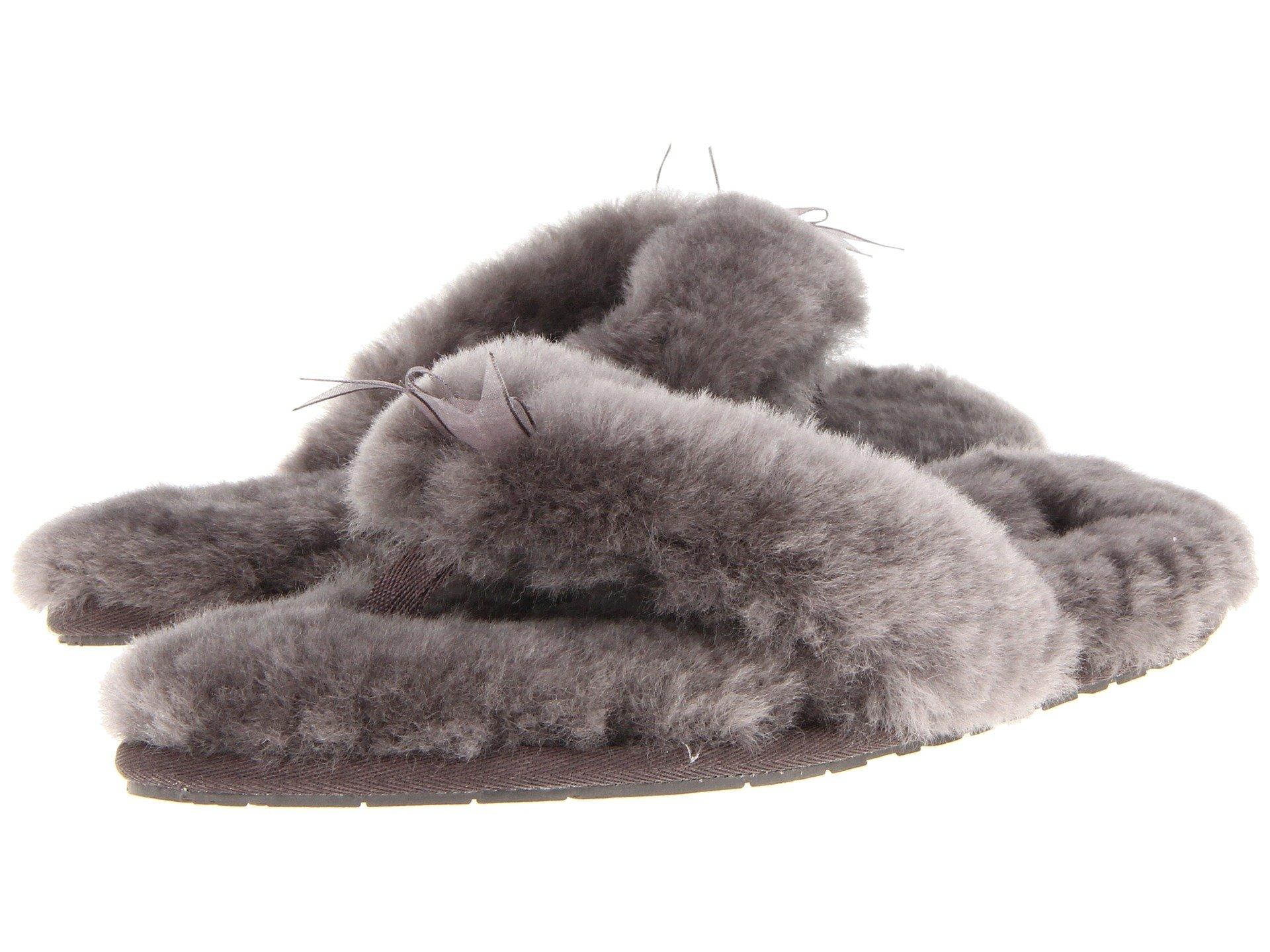 Ugg Fluff Flip Flop Ii In Grey Sheepskin ModeSens