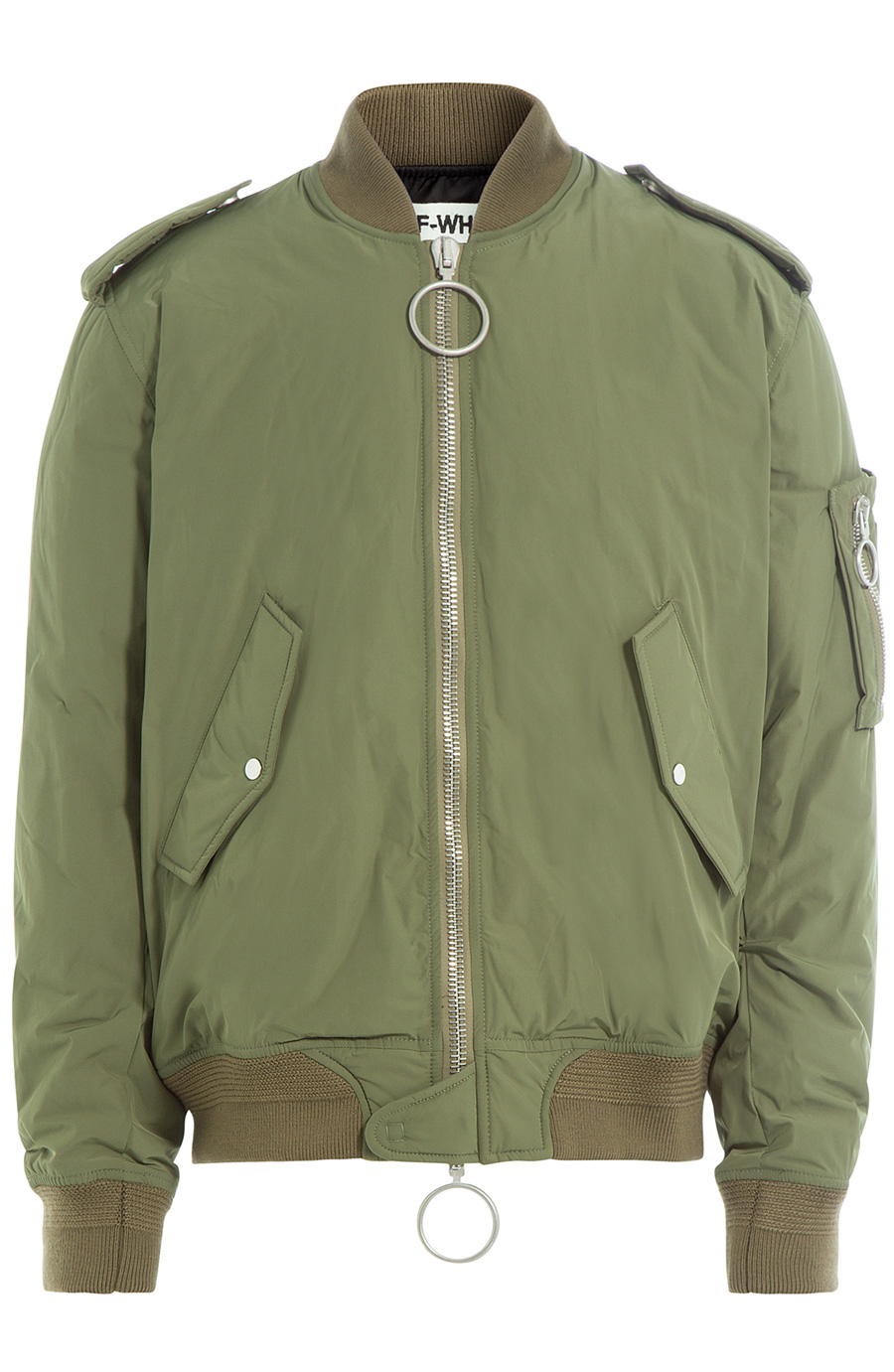 Offwhite Bomber Jacket With Back Print ModeSens