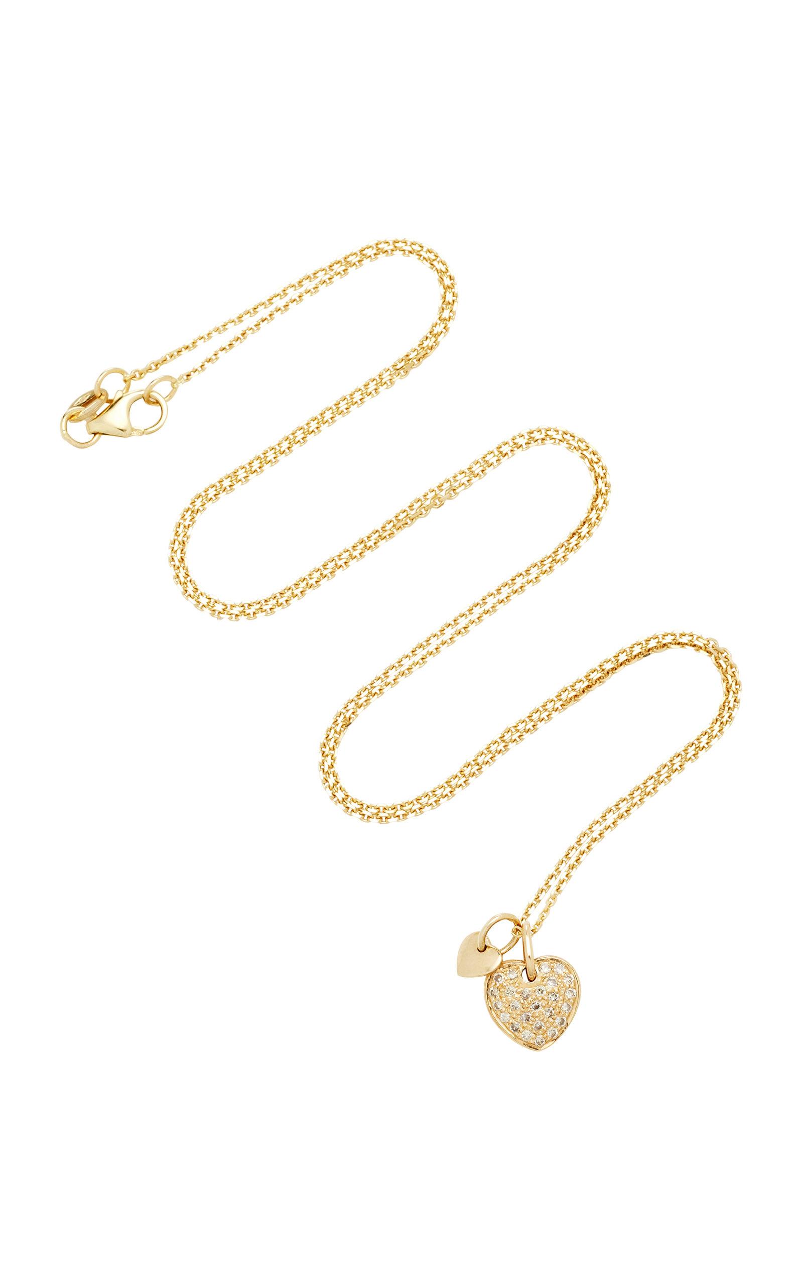 With Love Darling Two Hearts 18k Gold Diamond Necklace ModeSens