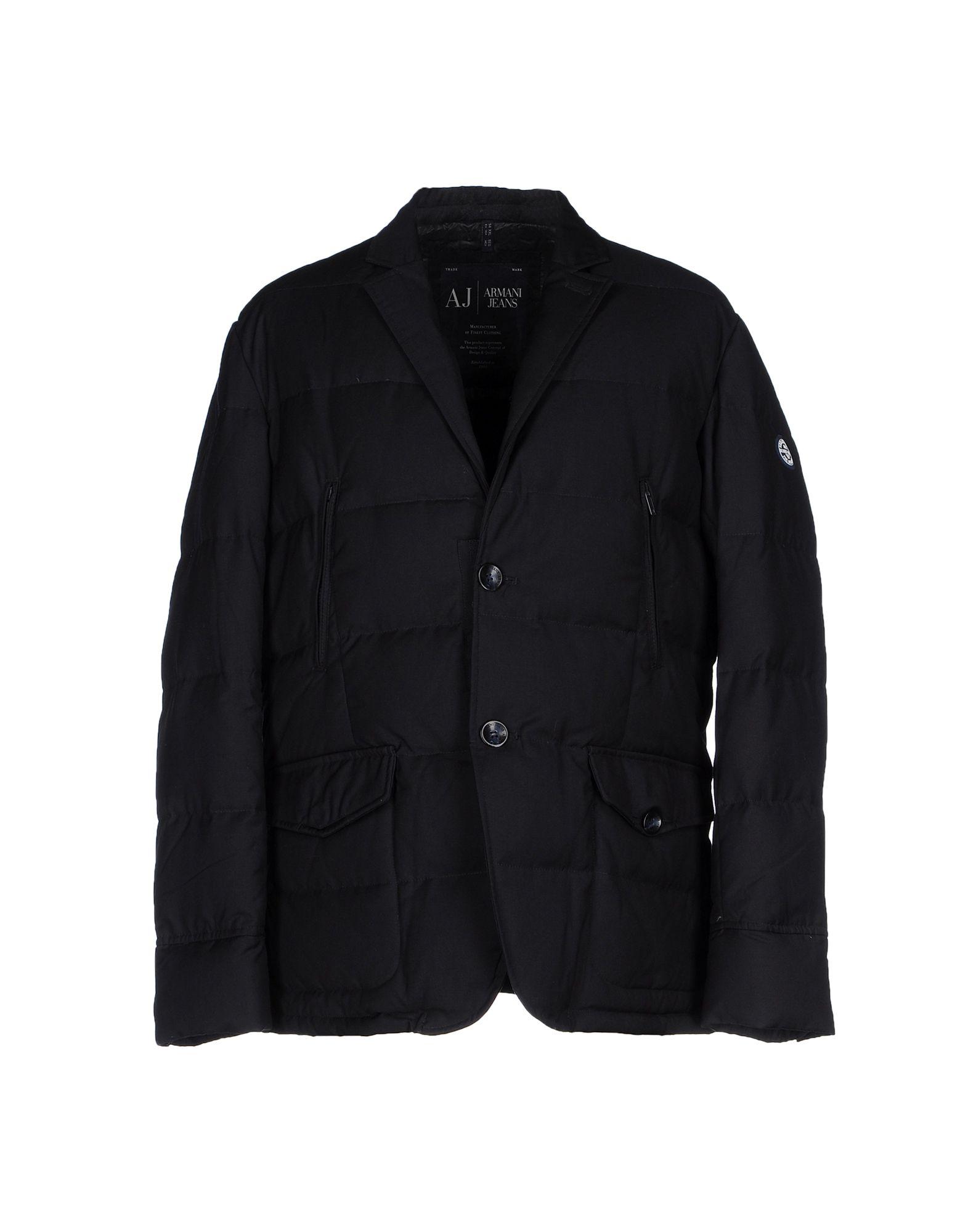 Armani Jeans Down Jacket In Dark Blue ModeSens