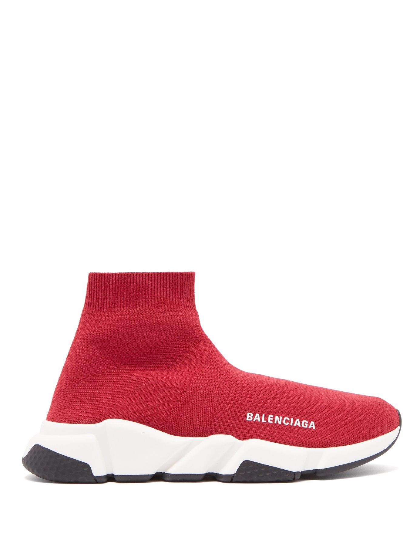 Balenciaga Speed Trainers In Red ModeSens