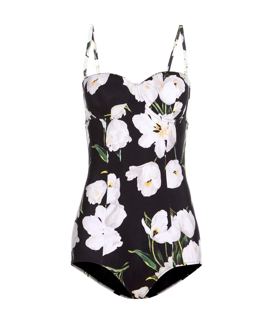 Dolce & Gabbana Printed Swimsuit In Tulip Lco F Eero ModeSens
