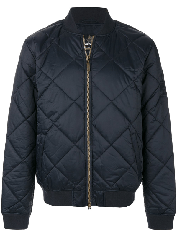 Barbour Steve Mcqueen Quilt Bomber Jacket In Blue ModeSens