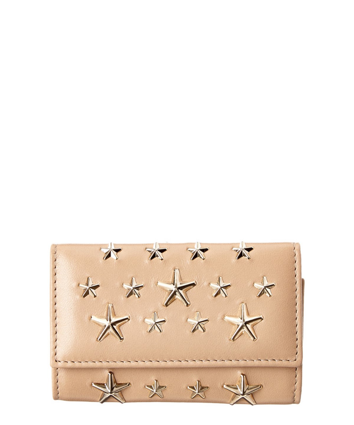 Jimmy Choo Neptune Star Studded Leather Card Case' In Beige ModeSens