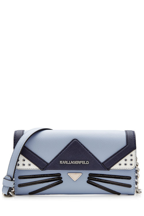 Karl Lagerfeld Cat Crossbody Mini Shoulder Bag ModeSens
