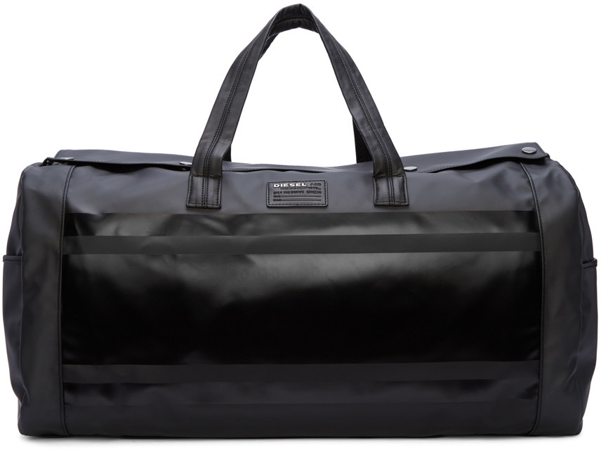 Diesel Black Iron Duffle Bag ModeSens