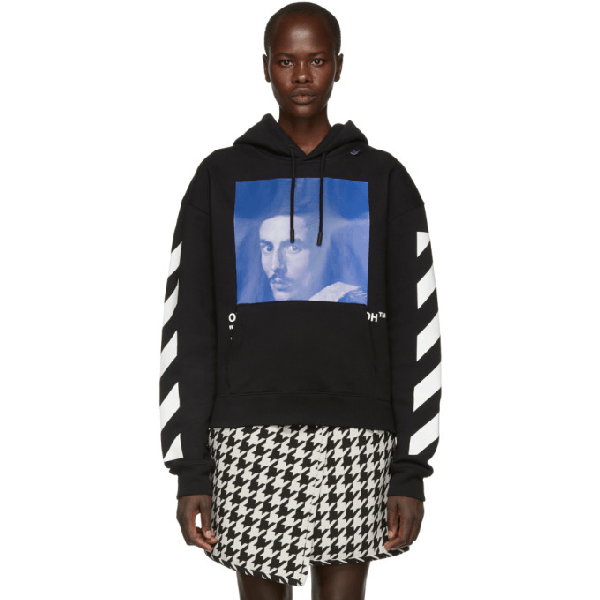 Offwhite Bernini Printed Cotton Hoodie In Black ModeSens