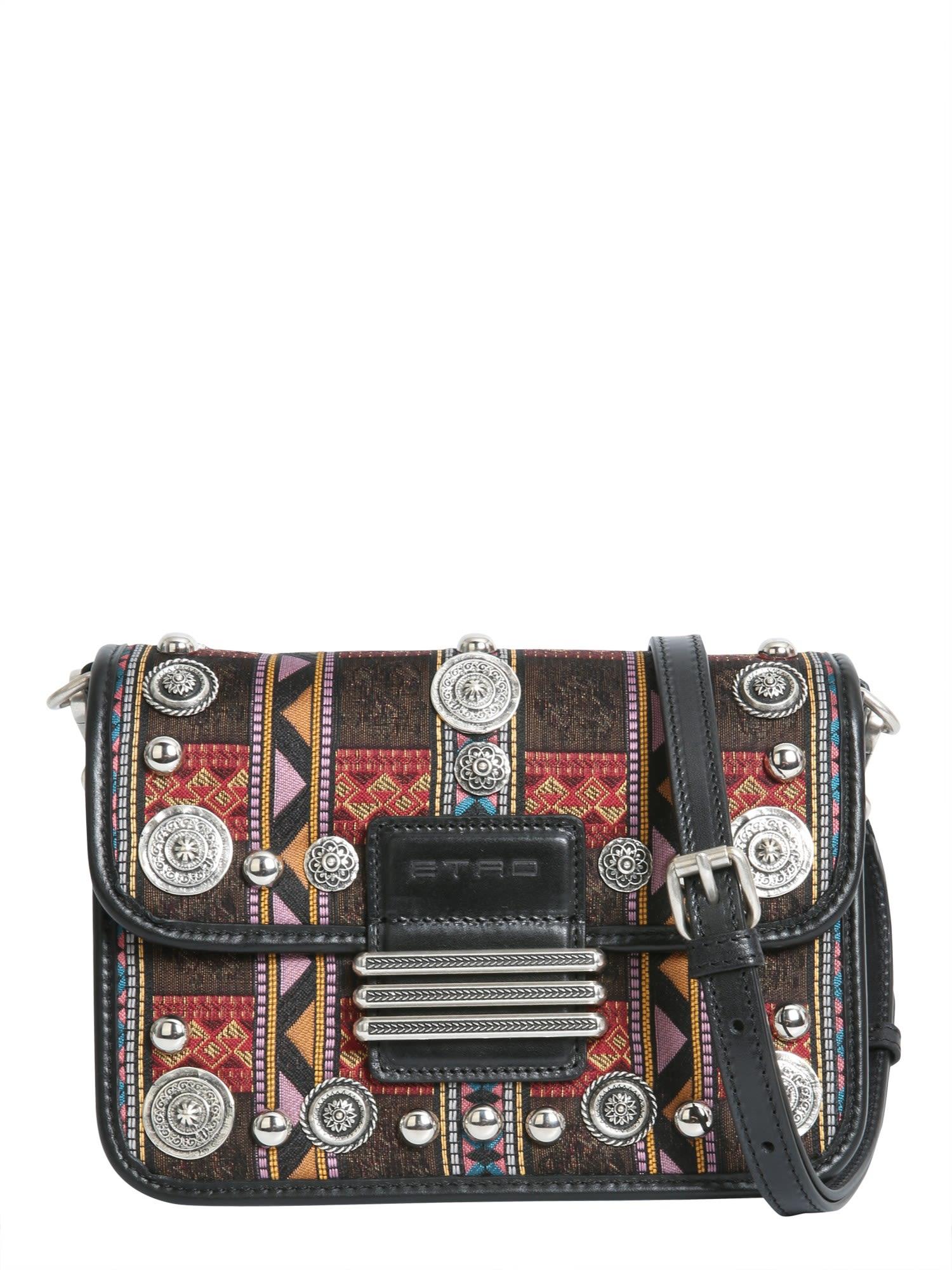 Etro Old School Rainbow Crossbody Bag In Multicolor ModeSens