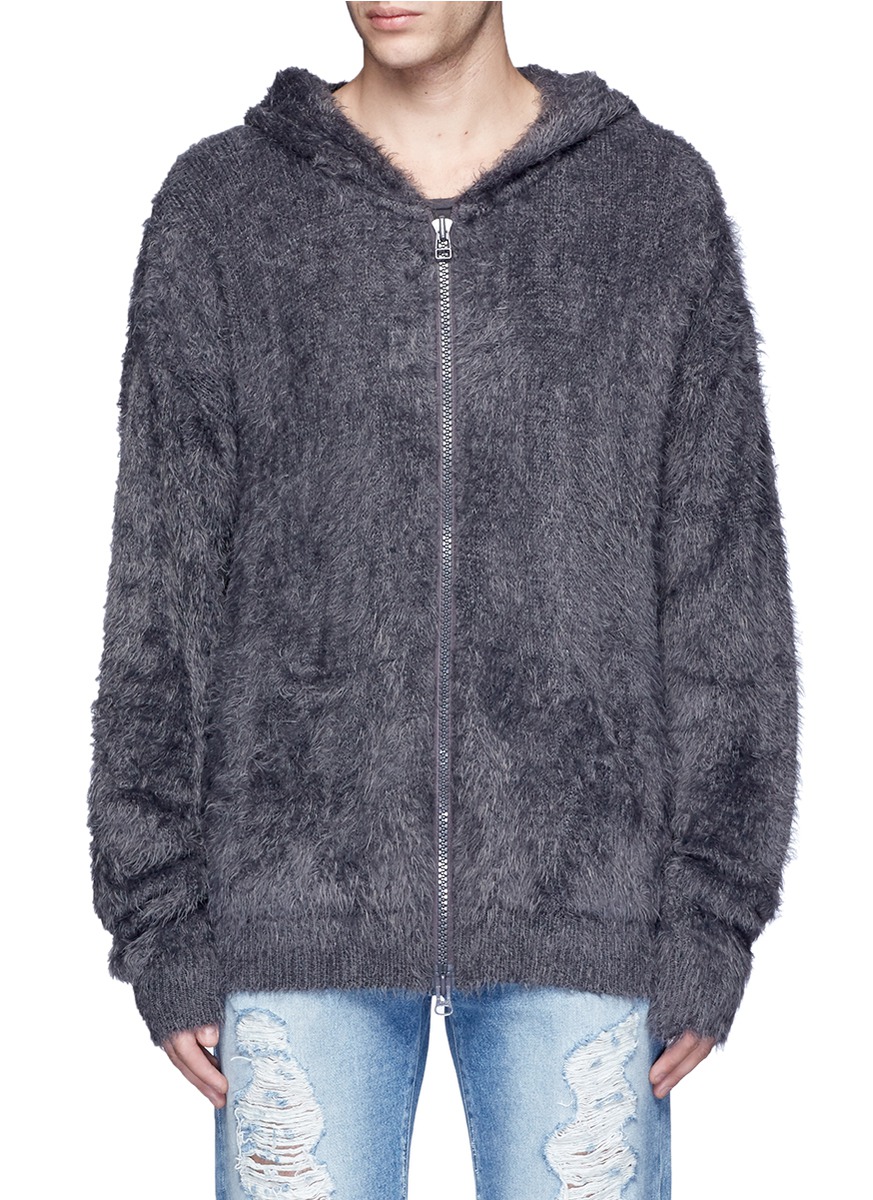 Faith Connexion Faux Fur Zip Hoodie ModeSens