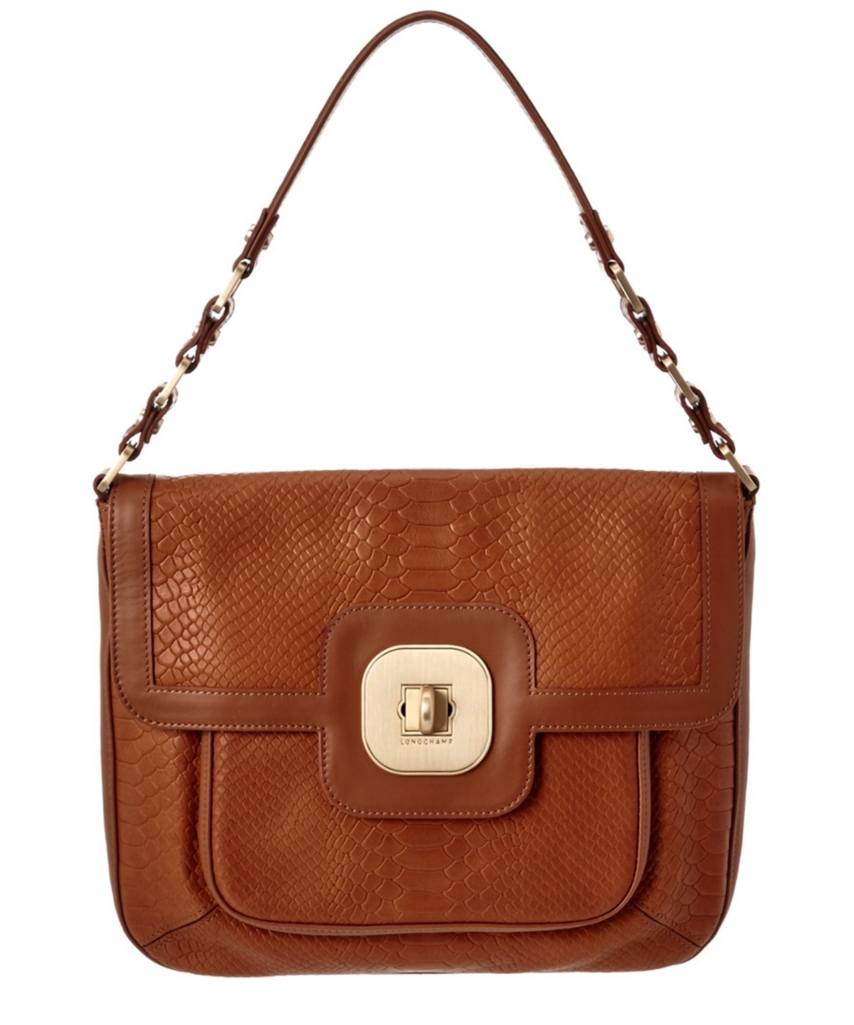 Longchamp Leather Shoulder Bag In Brown ModeSens