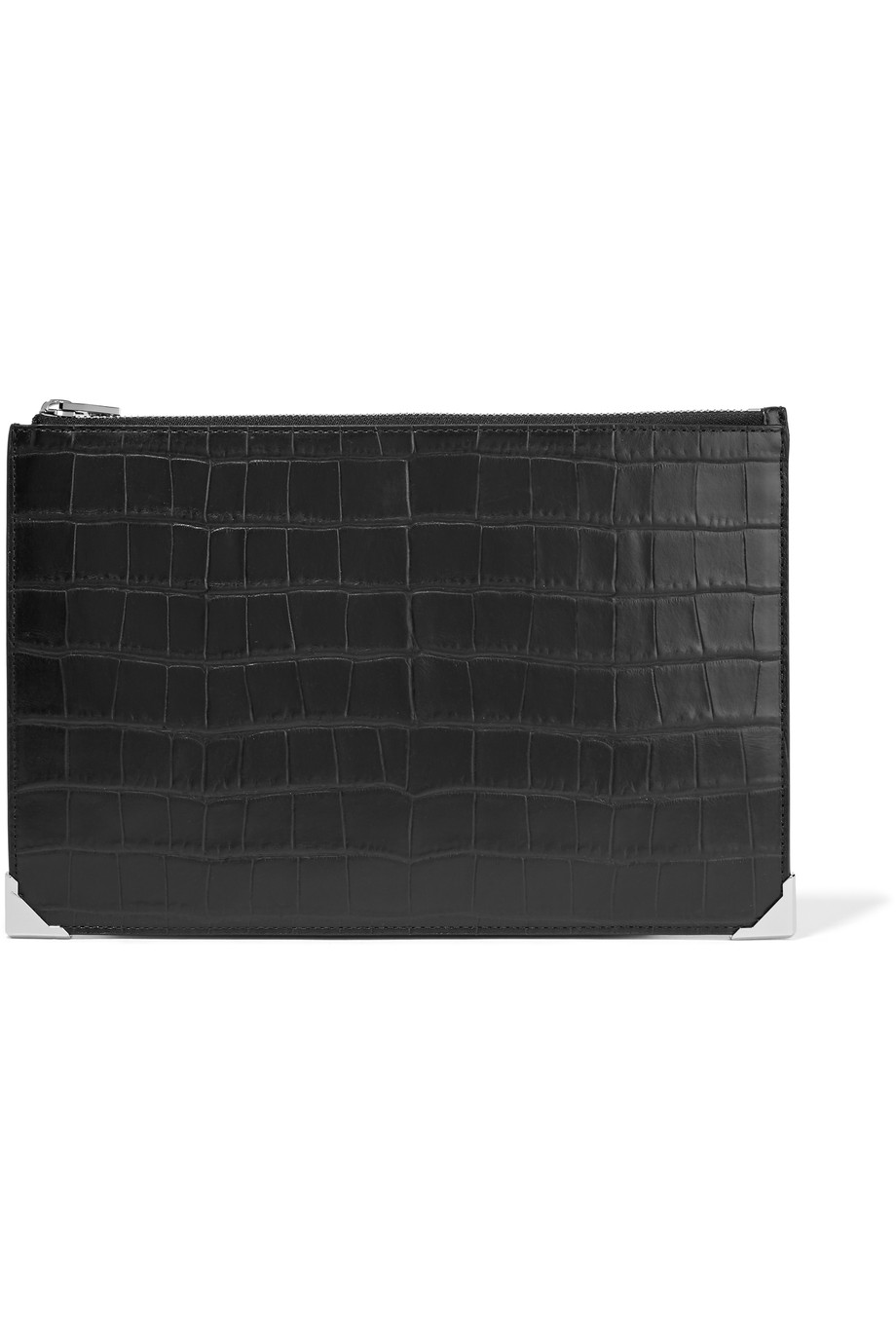 Alexander Wang Croceffect And Smooth Leather Clutch ModeSens