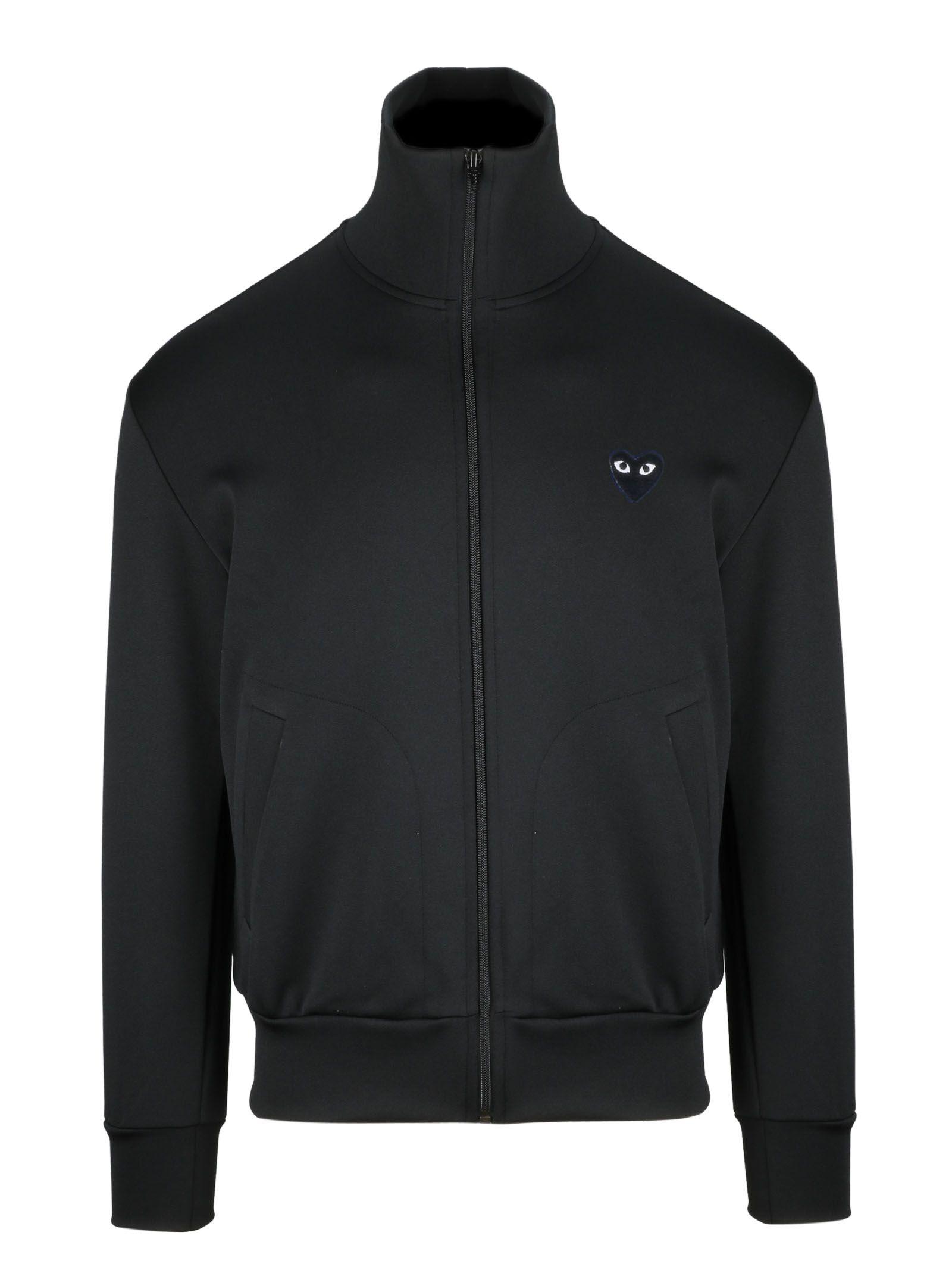 Comme Des Garçons Play Heart Logo Jacket In Black 1 ModeSens