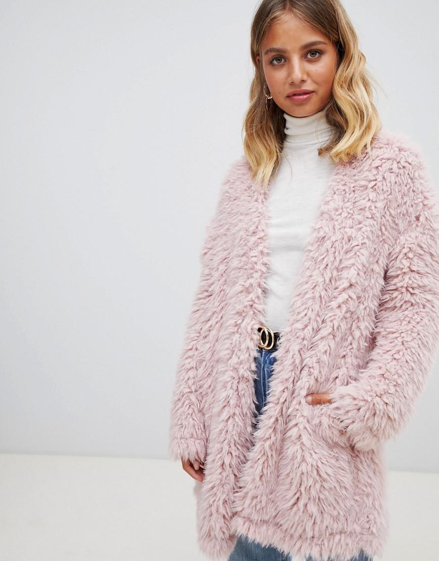 New Look Fluffy Cardigan Pink ModeSens