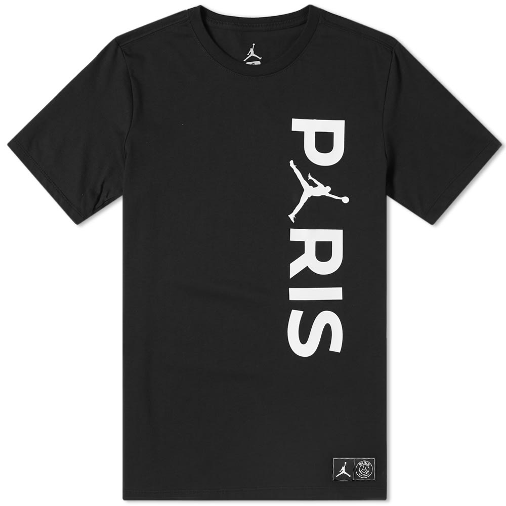 Nike Jordan X Paris Saintgermain Wordmark Tee In Black ModeSens
