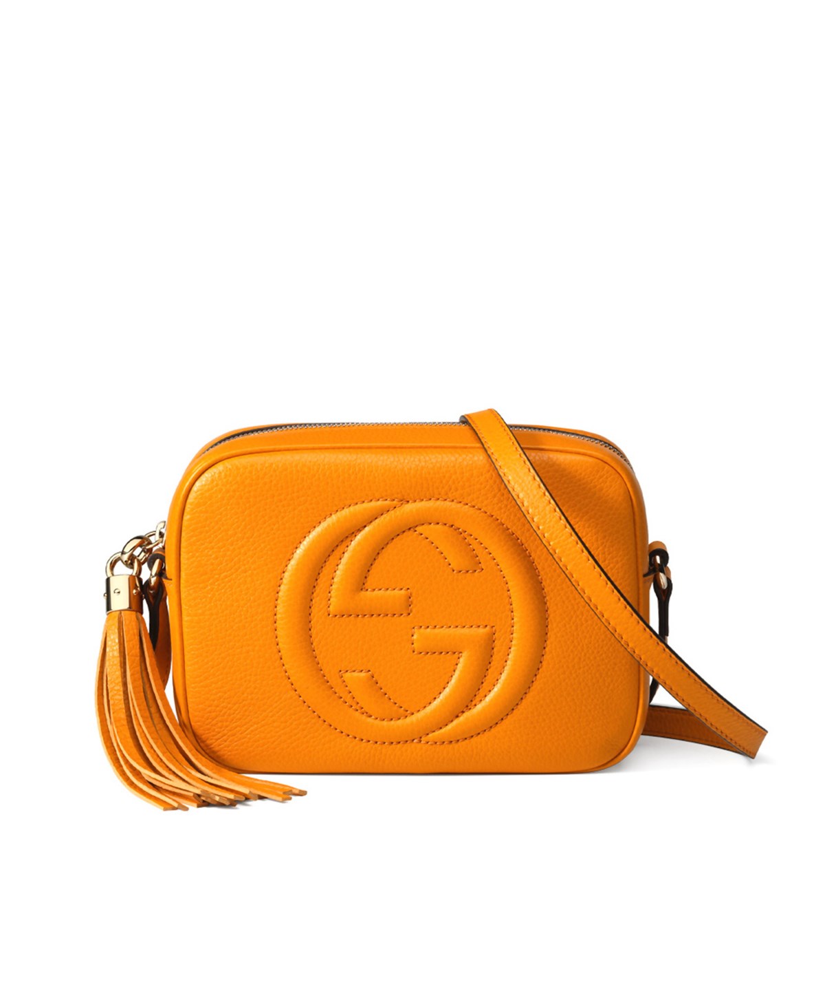 Gucci Soho Leather Disco Bag Dark Yellow' ModeSens