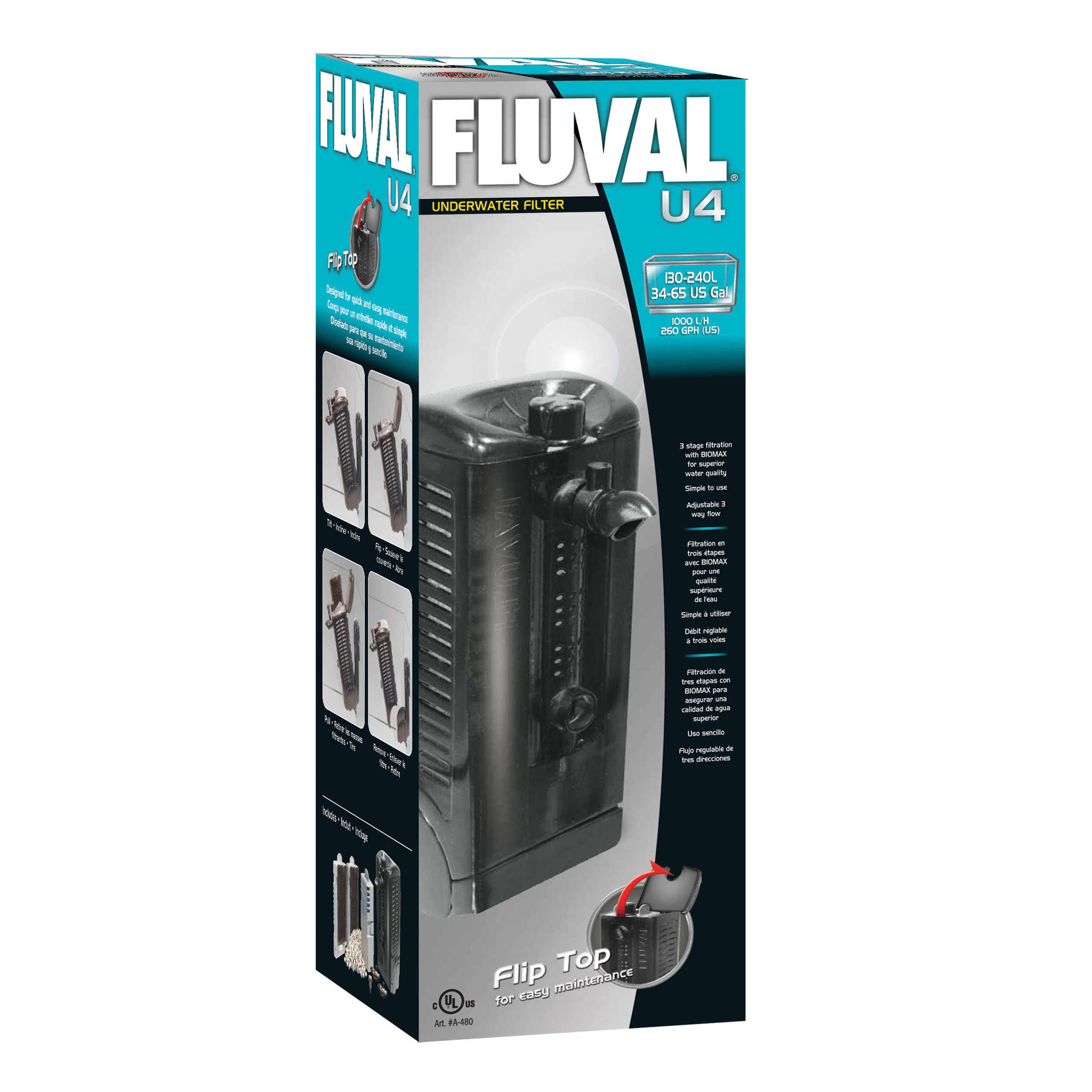 פלובל פילטר פנימי לאקווריום Fluval U4 Underwater Filter פט פוינט