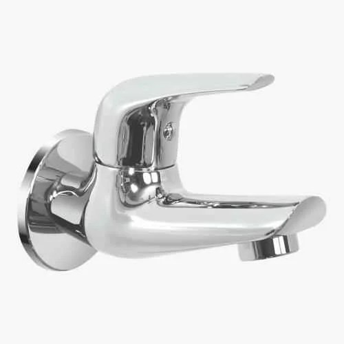 Buy Kerovit Slope Silver Chrome Finish Bib Cock with Flange, KB1311004