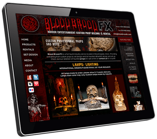 Horror, Dark theme website design, web design Metal, Rock