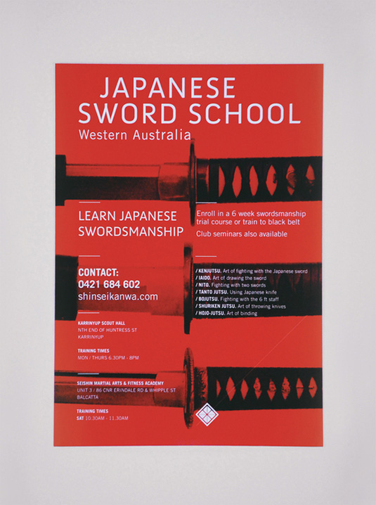 Branding for Japanese sword school is right on point Creative Bloq