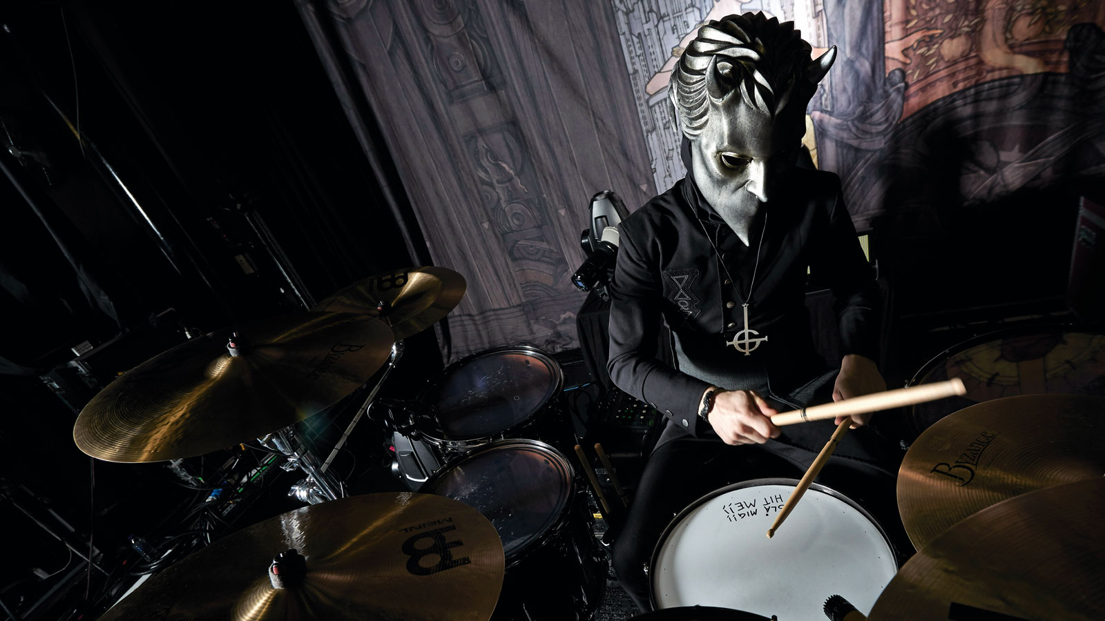 Ghost's drumming Nameless Ghoul on sweating in Arizona, controversy