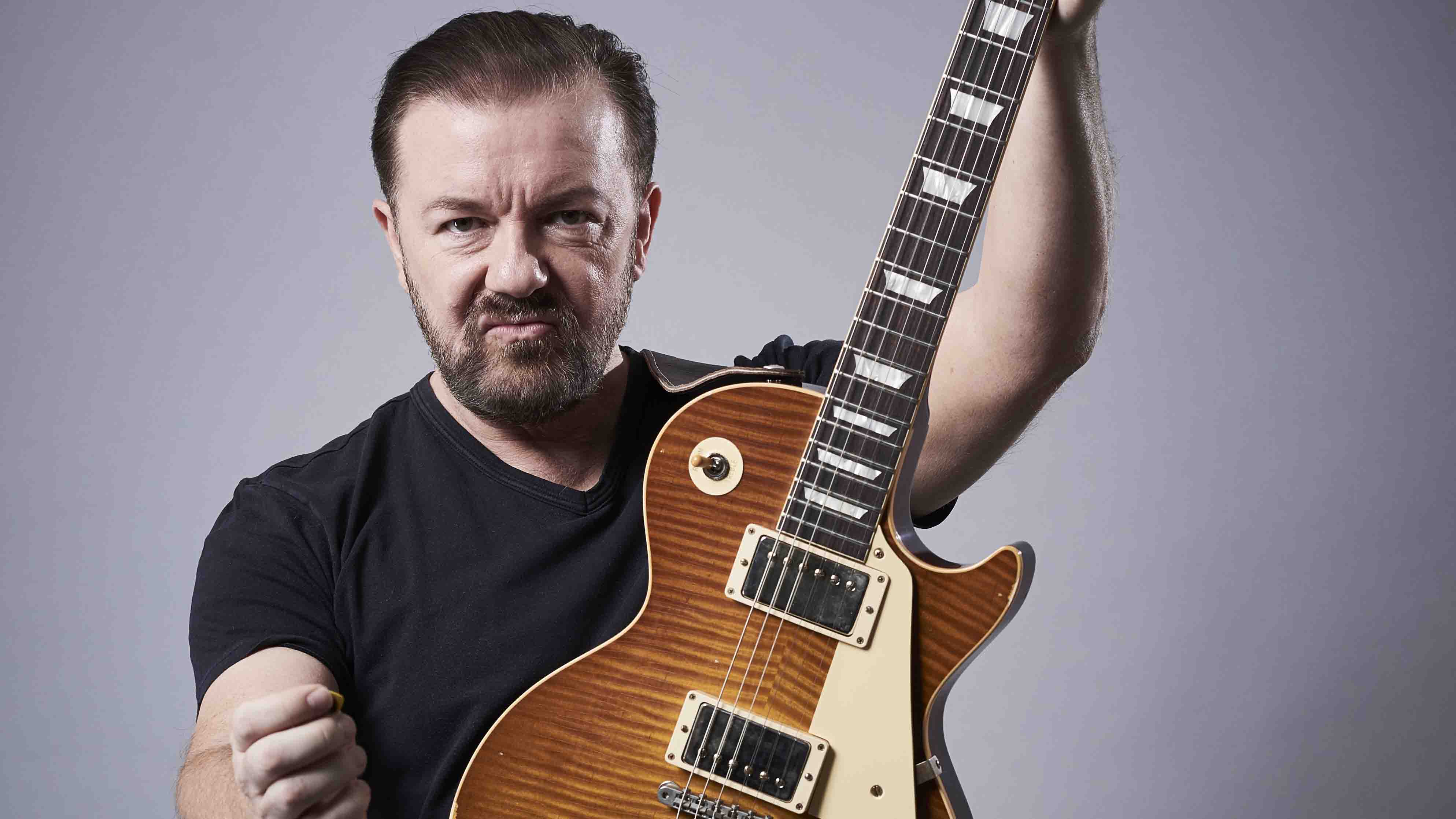Ricky Gervais on guitar playing and his real Life On The Road MusicRadar