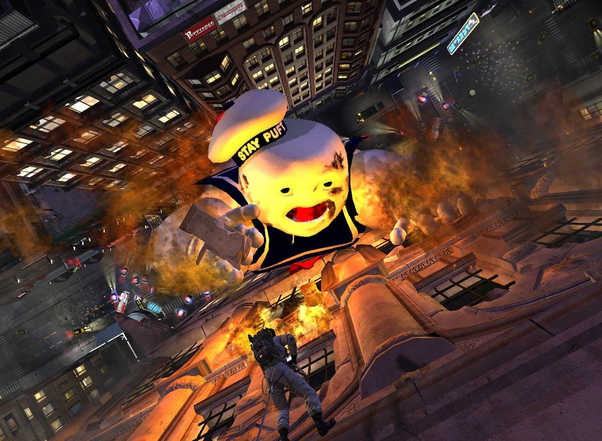 Ghostbusters The Stay Puft Marshmallow Man screenshot GamesRadar+
