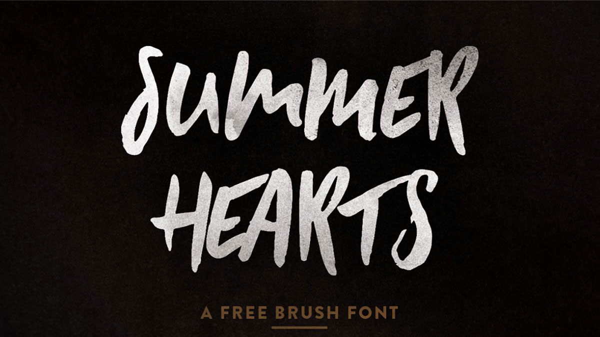 Paintbrush font kizany