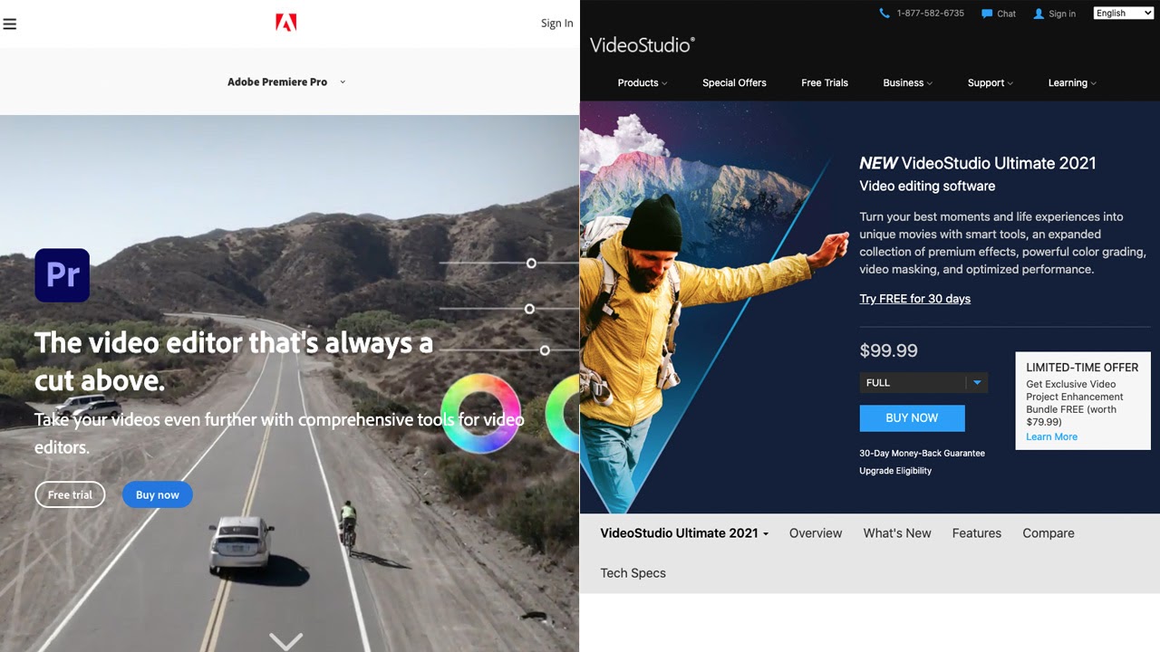 Corel VideoStudio Ultimate vs Adobe Premiere Pro Creative Bloq