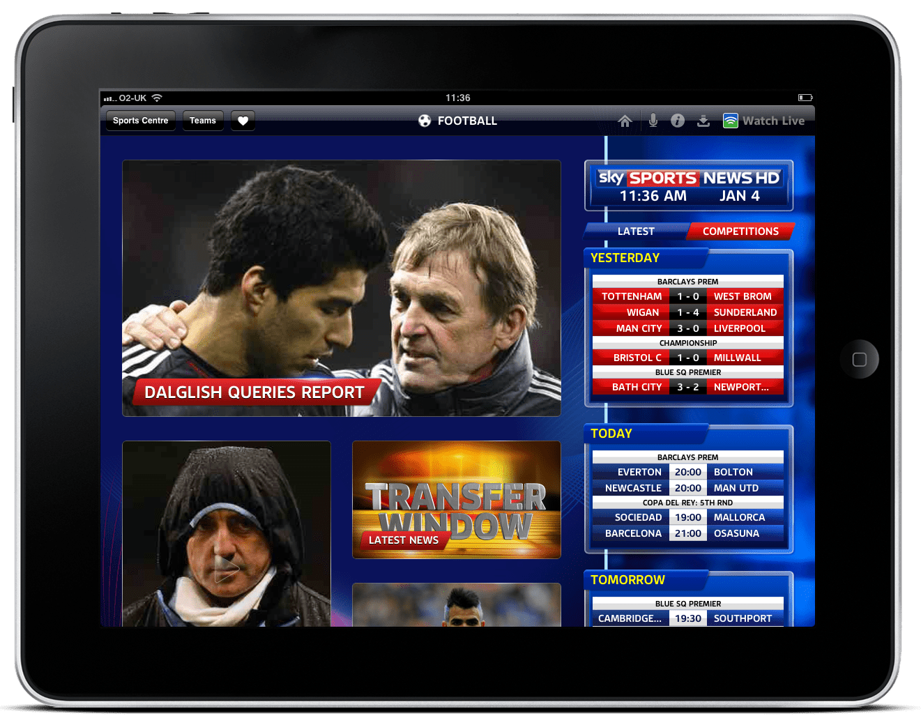 Sky Sports News app retooled for iPad TechRadar