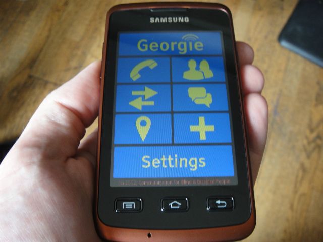 Screenreader Hands on with the mobile phone app for the blind