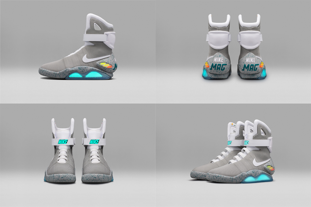 Sensors in the Nike Mags sneaker conform it automatically to the wearer&rsquo;s foot.