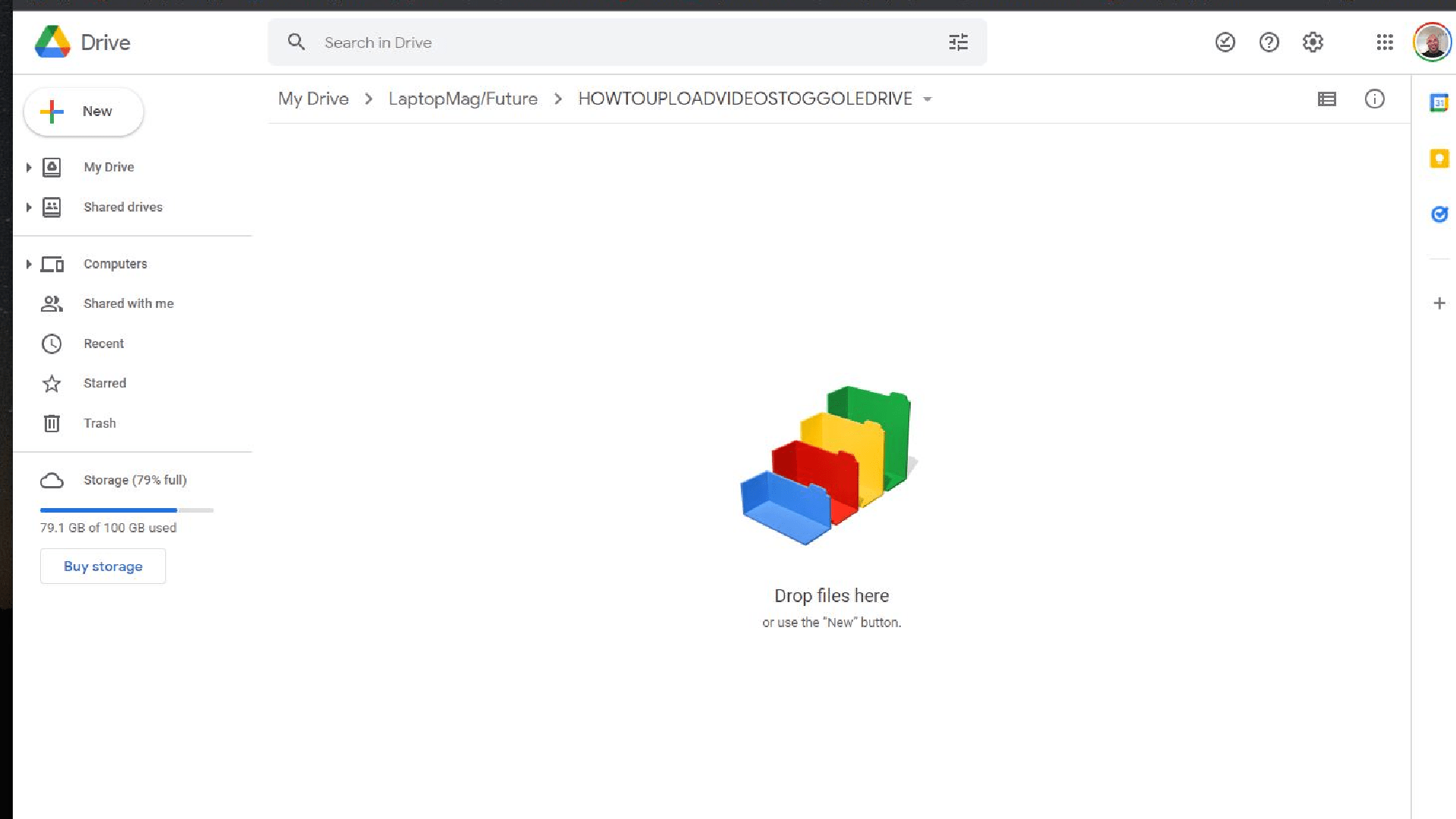 How to upload videos to Google Drive Laptop Mag