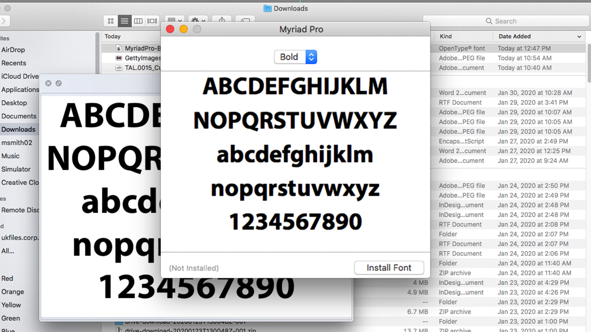 How To Add A New Font To Reiley Appece