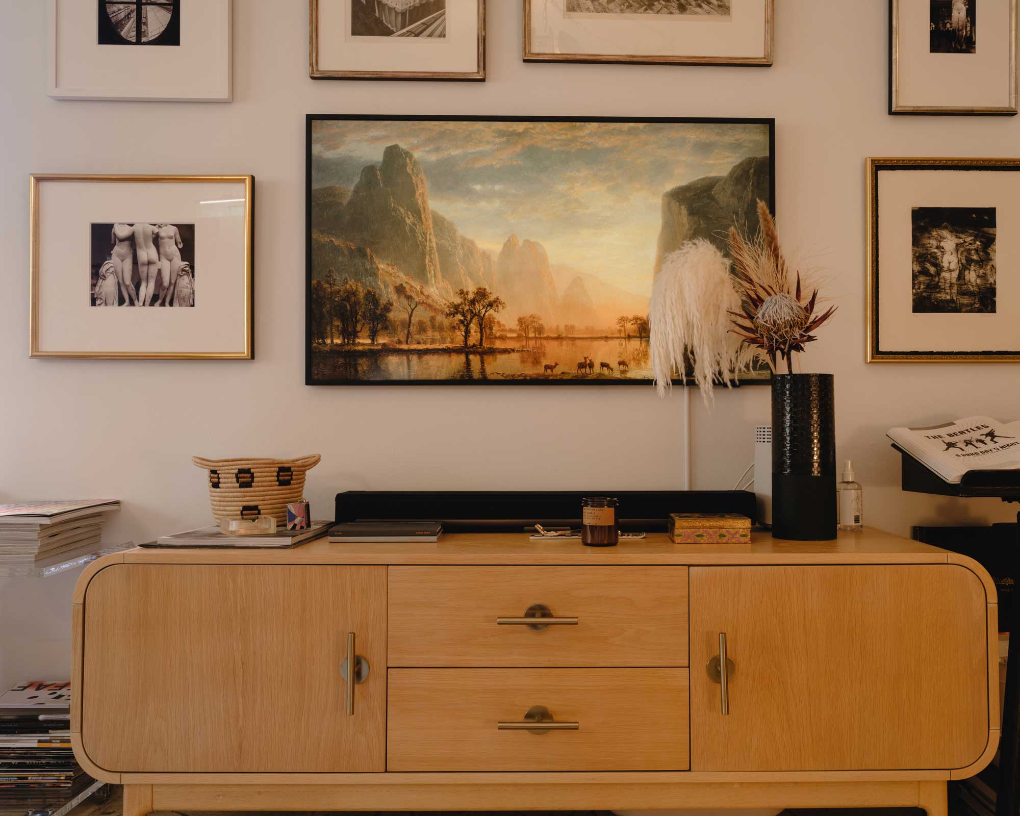 Can you hang art above the TV? Homes & Gardens
