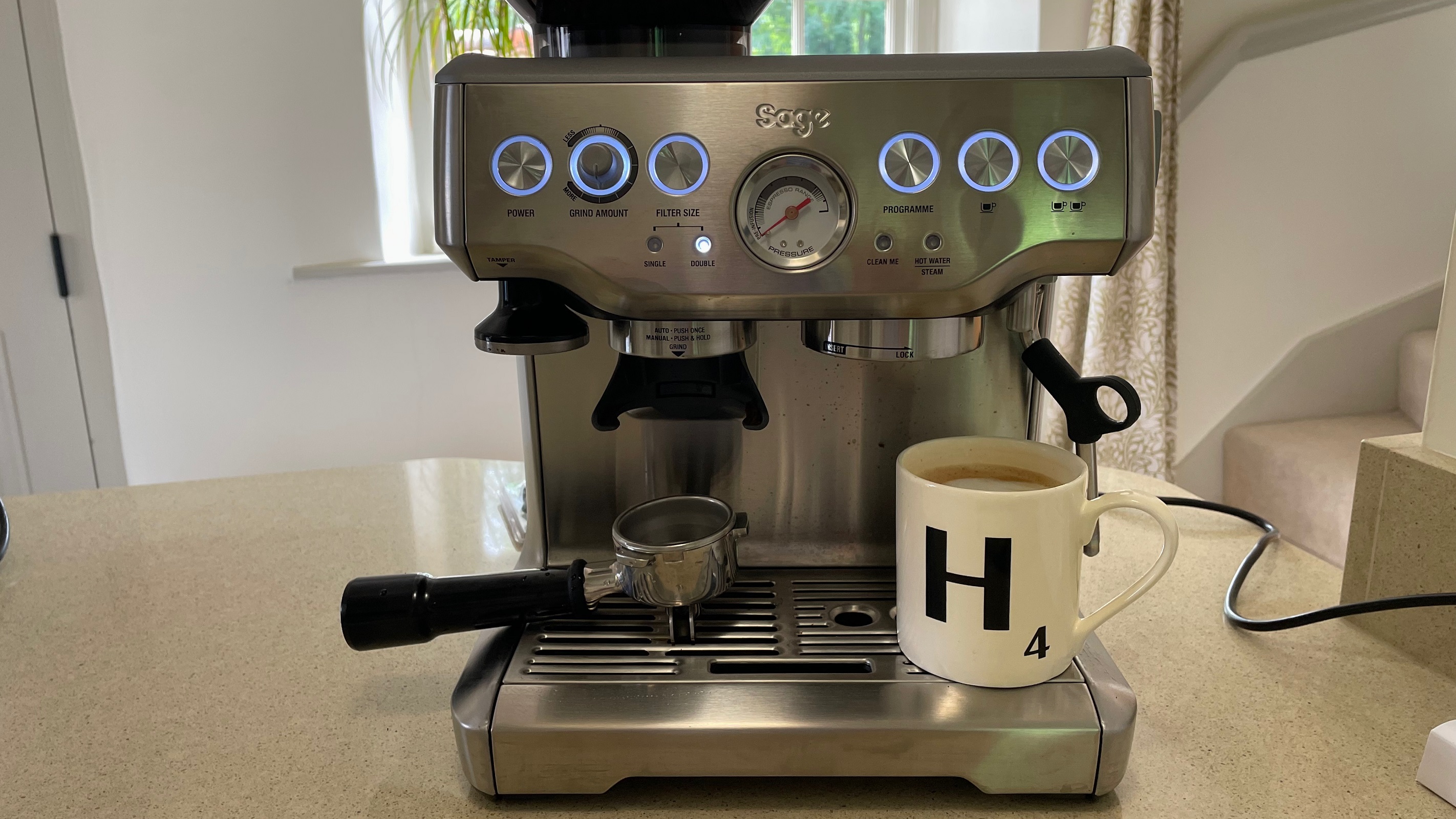 Sage the Barista Express espresso coffee maker review TechRadar
