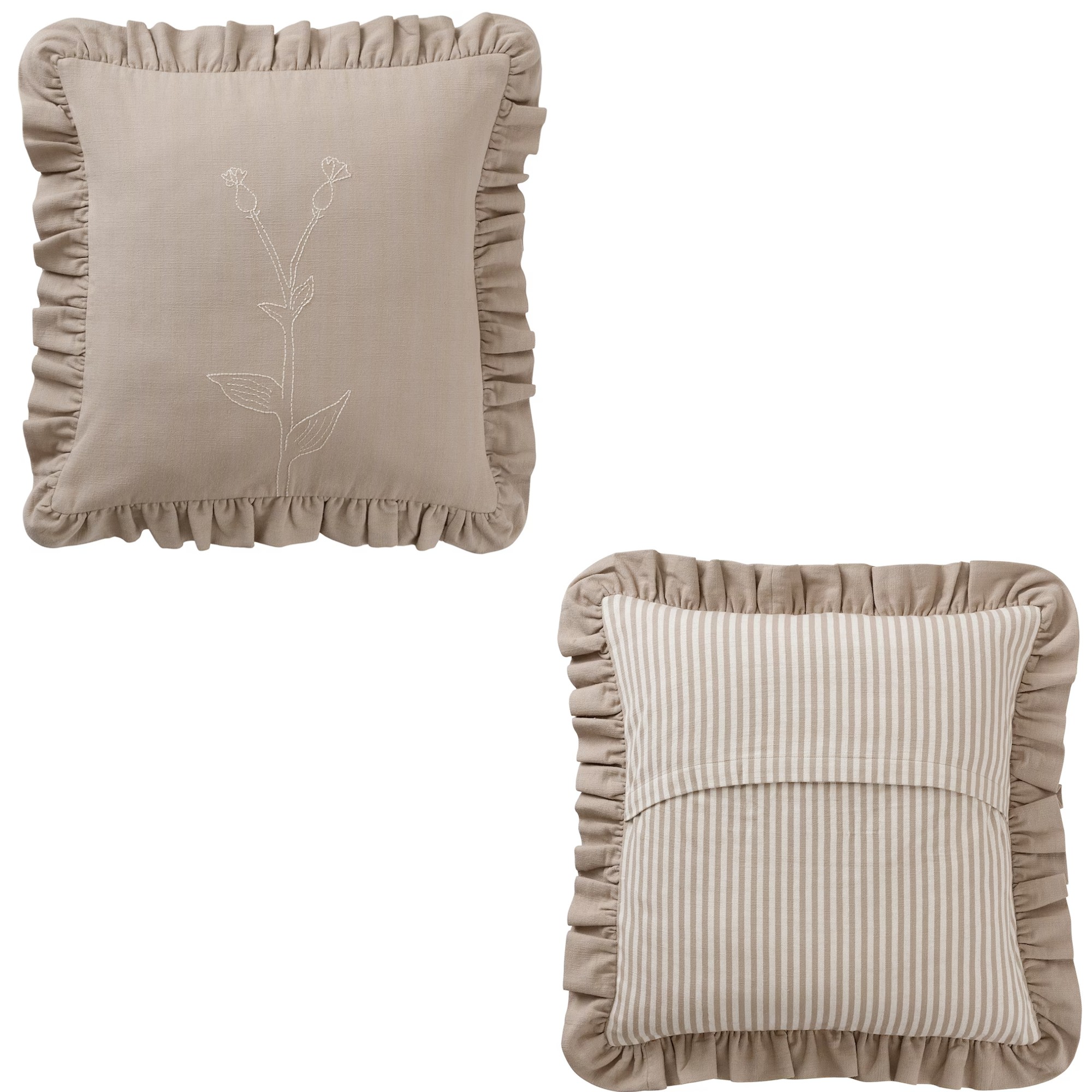 IKEA's new cushion covers are a twist on the frilly cushion trend