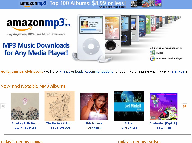 Amazon MP3 launches in effort to kill iTunes TechRadar