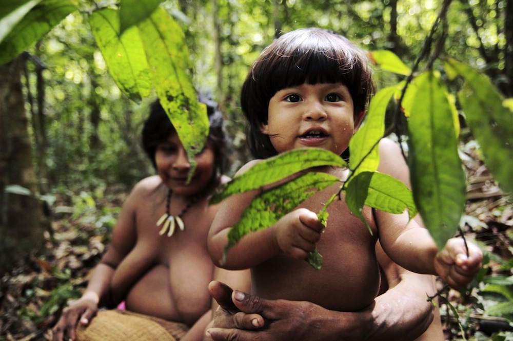 Awa family taking a break from gathering.