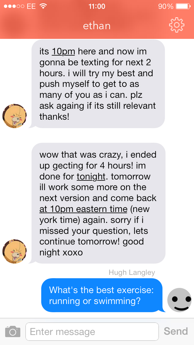 6. Ethan We played with the worst apps in the world, so you don't