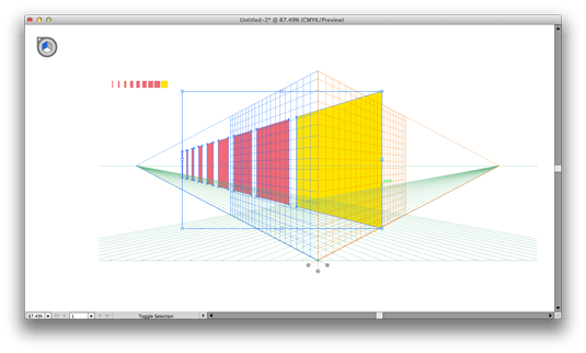 Virtual Graph Paper Sketch on a Grid