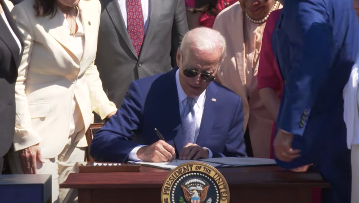Biden signs CHIPS Act, approving ISS extension to 2030 Space
