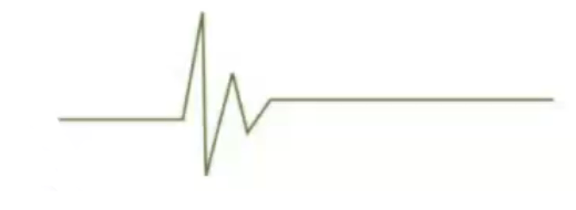 A simplified image shows what ANITA expects the radio bursts of high energy particles to look like if they haven’t been reflected.