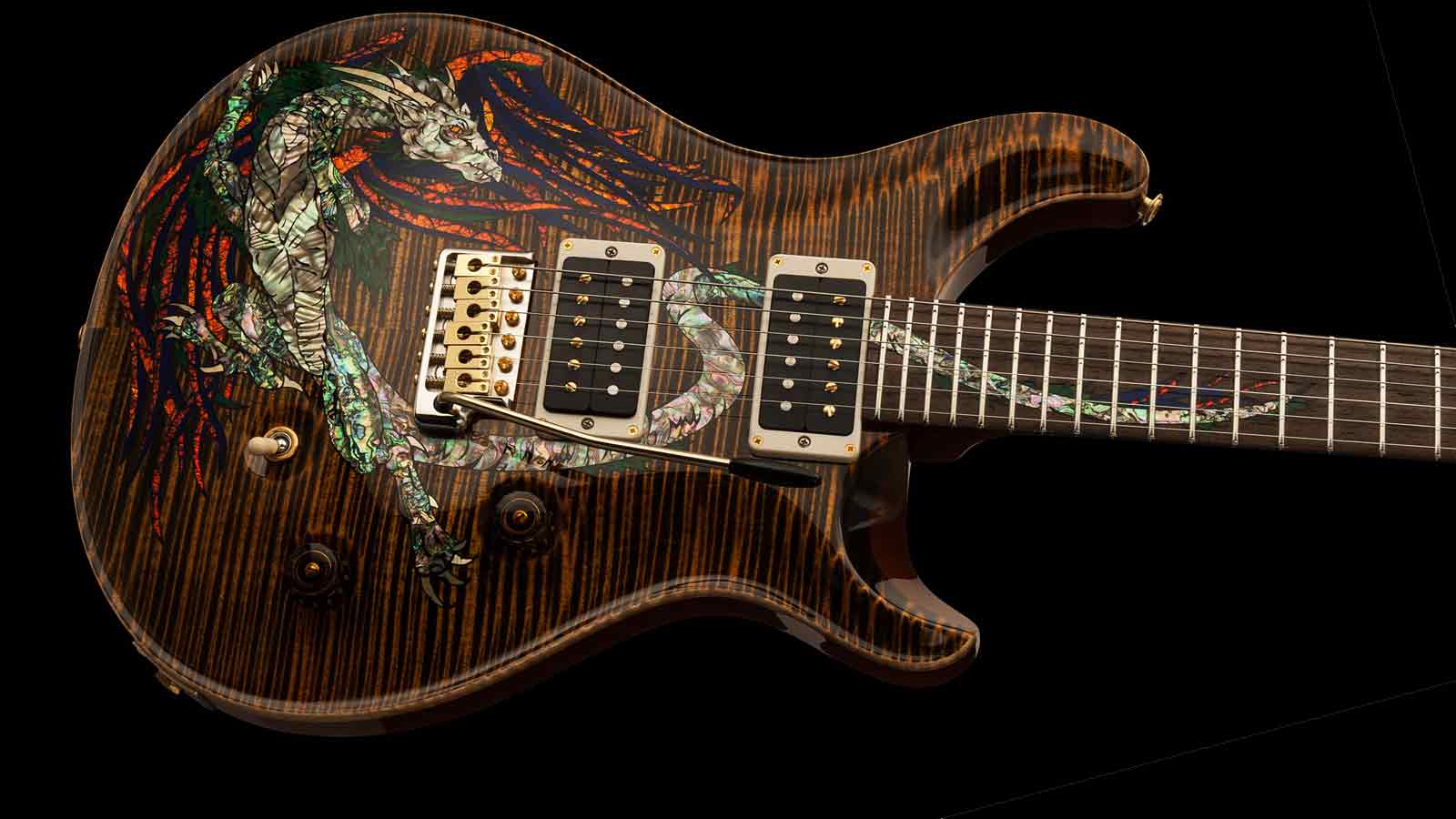 NAMM 2015 PRS's 20,000 Private Stock 30th Anniversary Dragon on show