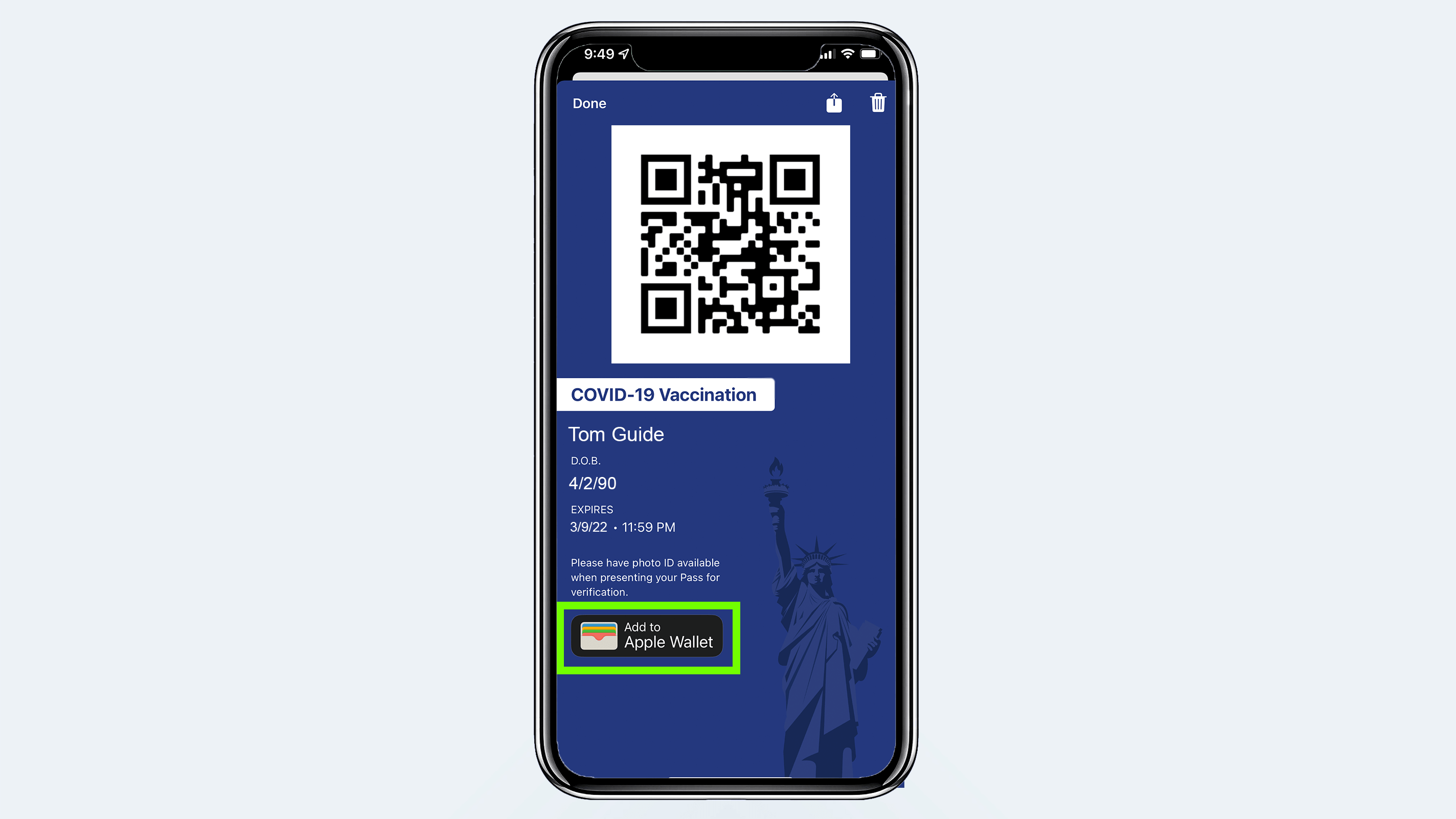 How to add your COVID19 vaccination card to Apple Wallet Tom's Guide