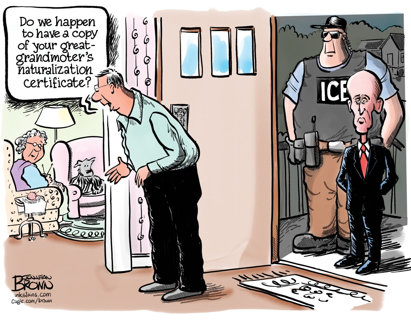 Immigration Uk Cartoon
