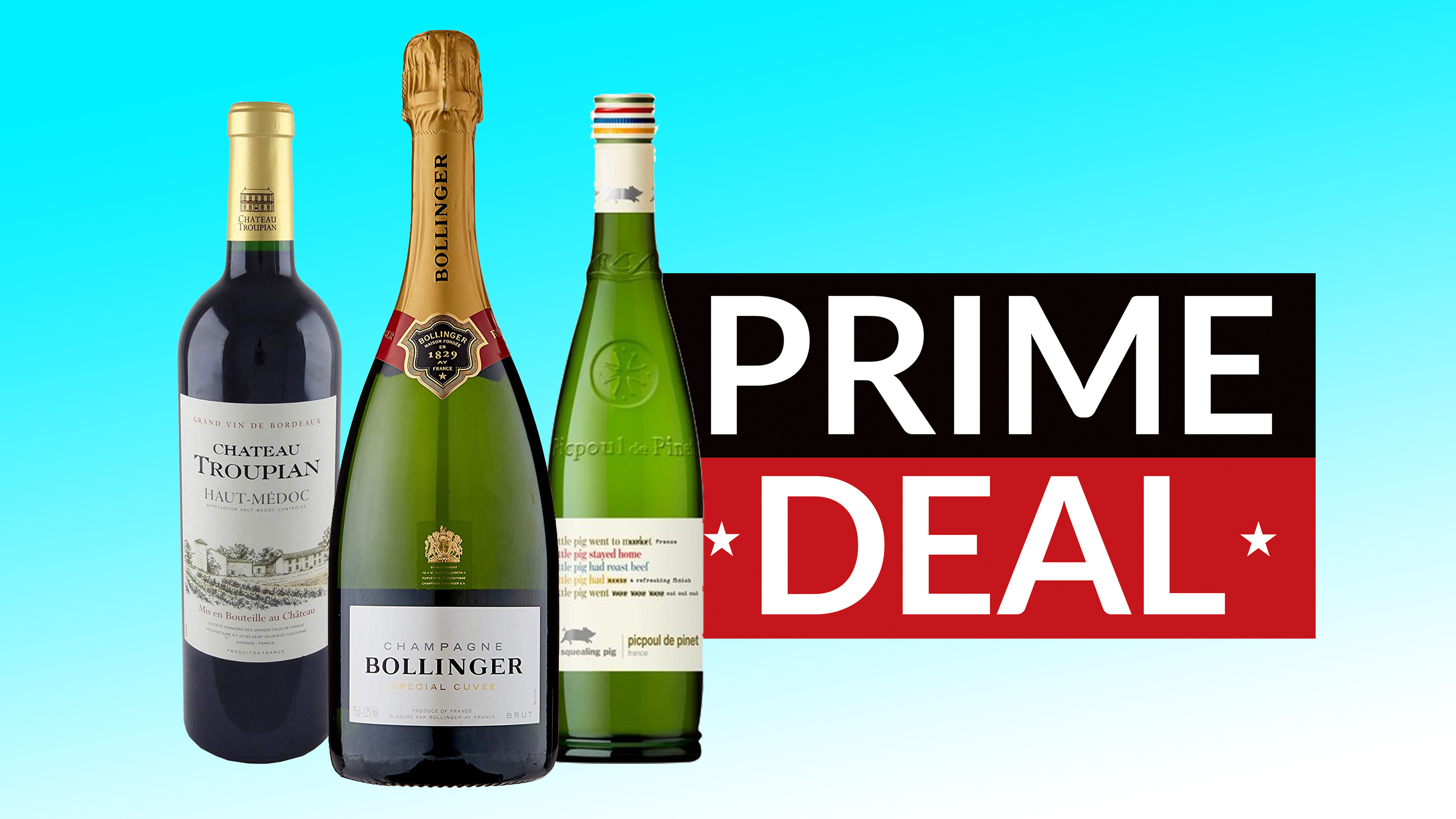 Top 5 Amazon Prime Day wine deals Bollinger, Picpoul, Pinot, Merlot