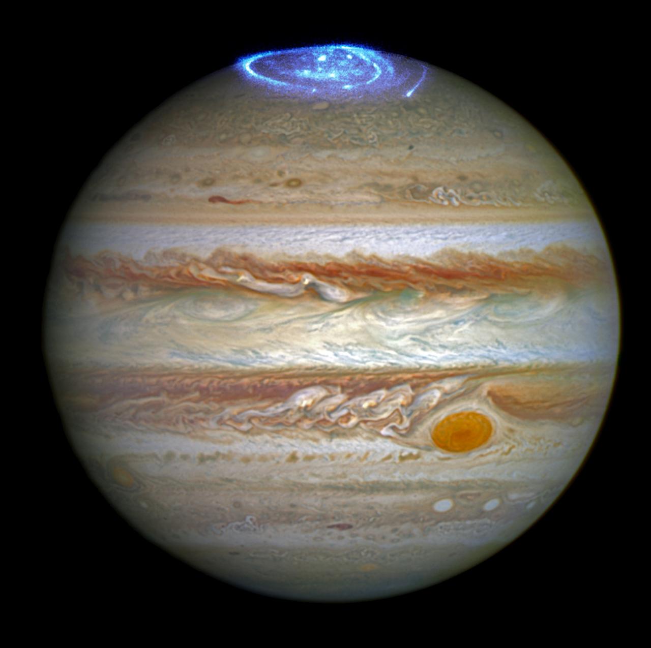 The auroras on Jupiter are much stronger than on Earth, thanks in part to activity from Jupiter&rsquo;s volcanic moon, Io.